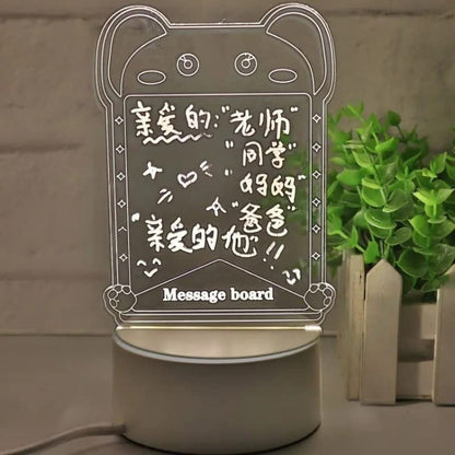 WHP™ – Creative 3D Acrylic Message Board with Pen