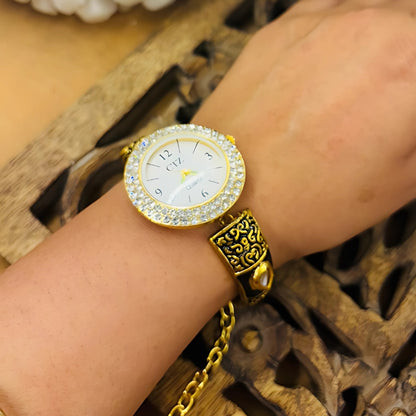Gold-Tone Watch Rakhi