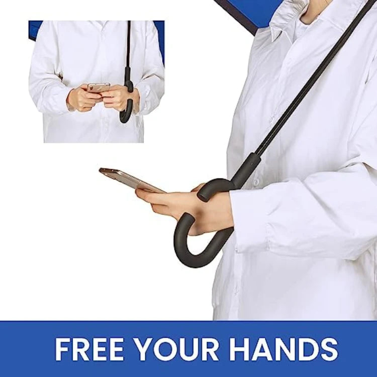 Upside Down Reverse Umbrella with C-Shaped Handle