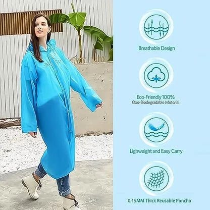 Eva Portable and Reusable Raincoat