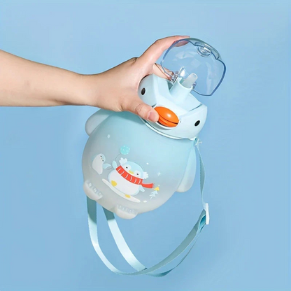 WHP™ – Penguin Water Bottle With Straw And Strap