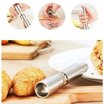 WHP™ – Stainless Steel Thumb Presser Salt And Pepper Grinder
