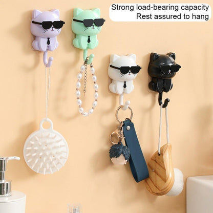 Multi-Purpose Cat Key Holder with Sunglasses Hook