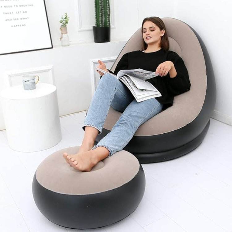 Inflatable Lounge Chair with Footstool