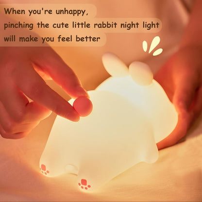 Cute Rabbit Silicone Touch Lamp