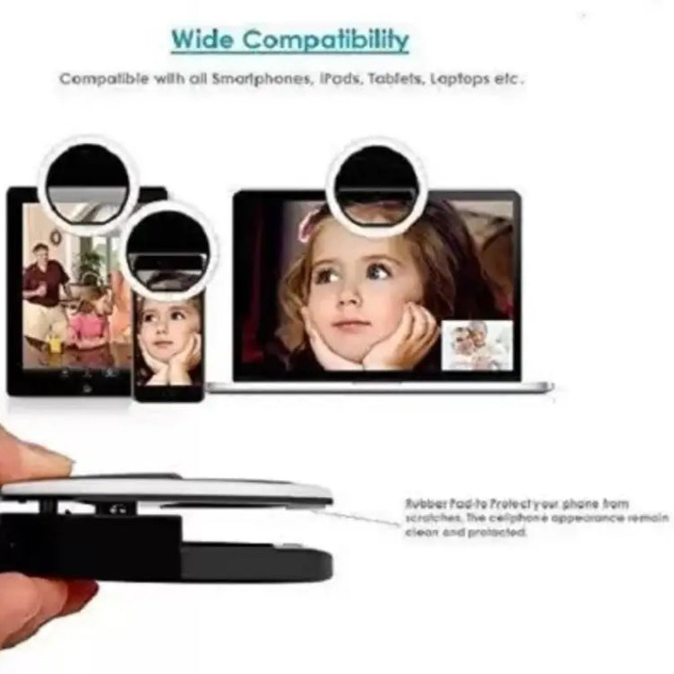 Rechargeable Mini LED Selfie Ring Light