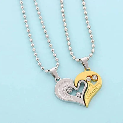 WHP™ – Heart-Shaped Couple Pendant Set