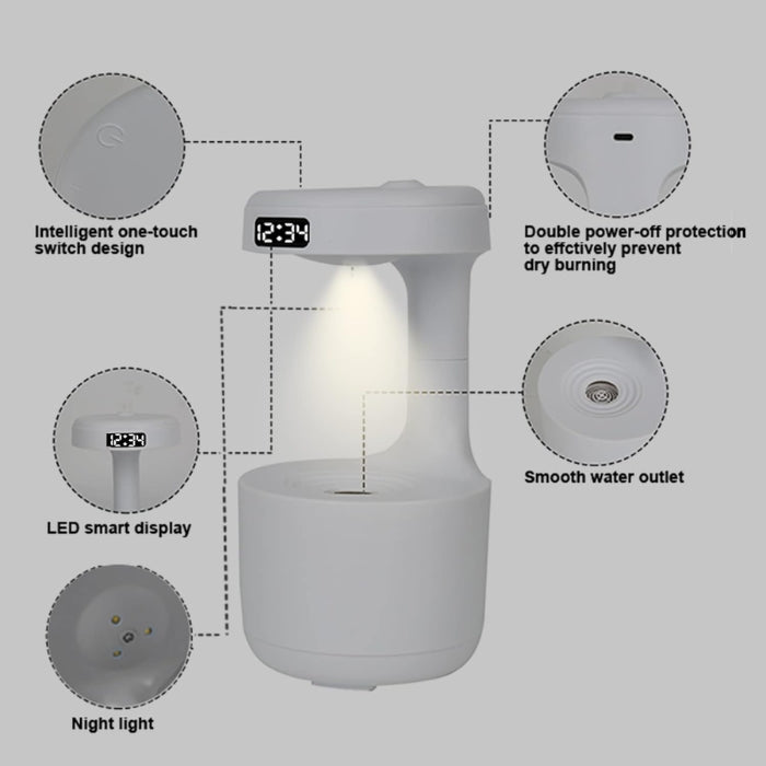 Cool Mist Humidifier Anti-Gravity Water Drop