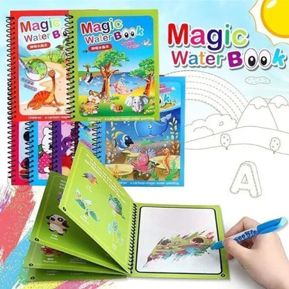 WHP™ – Re-Usable Magic Coloring Water Book with Magic Pen