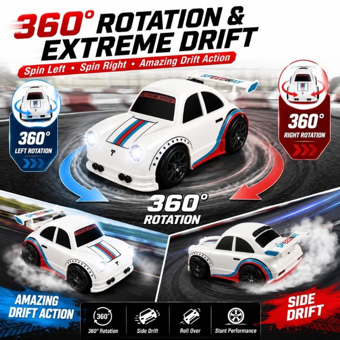 Rechargeable RC Drift Racing Car with Follow Me & Escape Mode