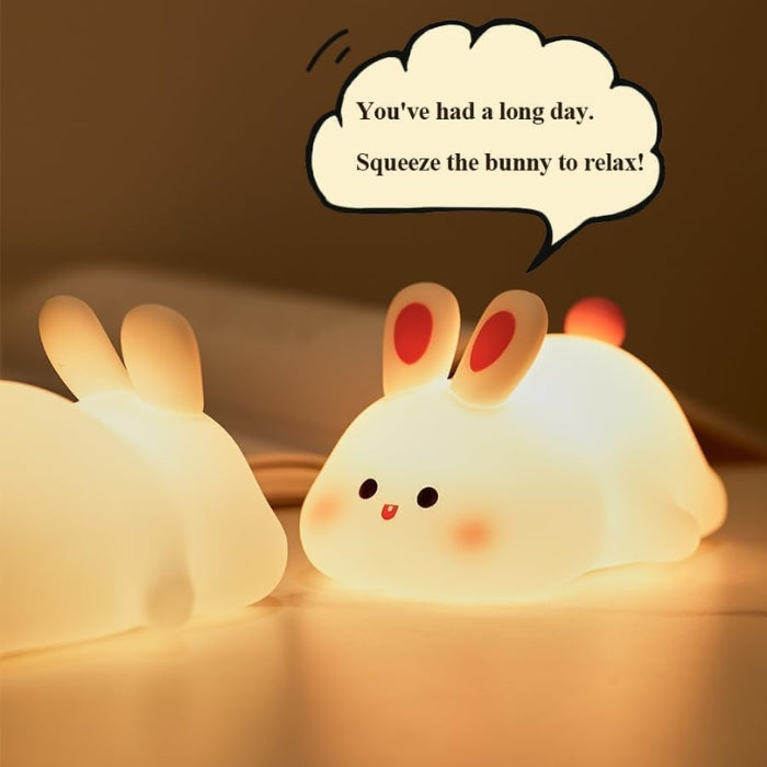 Cute Rabbit Silicone Touch Lamp