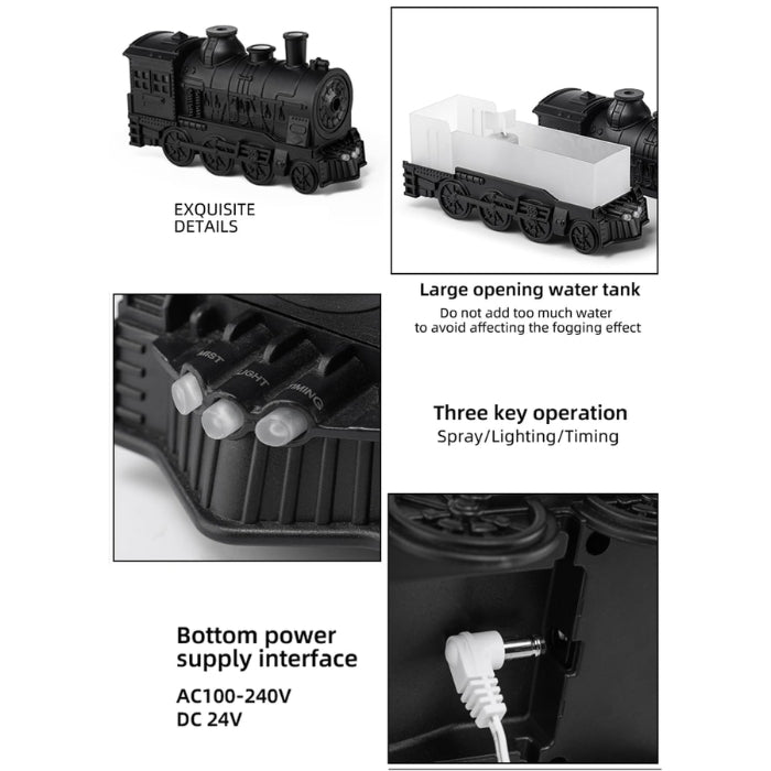 Train Humidifier with Fire Effect