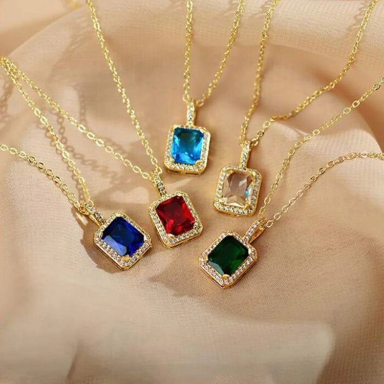WHP™ – Stone Pendant Necklace Chain Set With Earrings