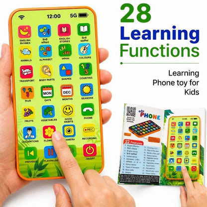 Rechargeable Educational Toy Phone for Kids with 28 Learning Functions