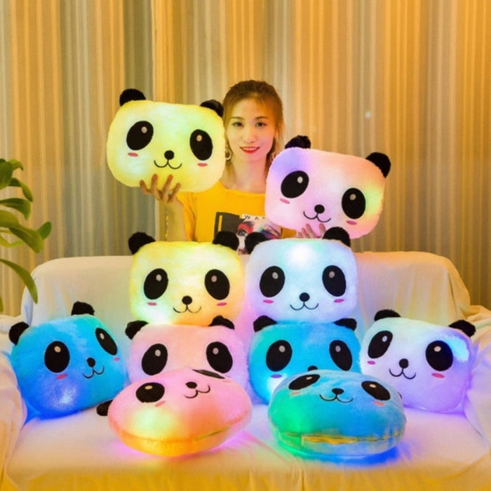 Panda Night Light Plush Pillow