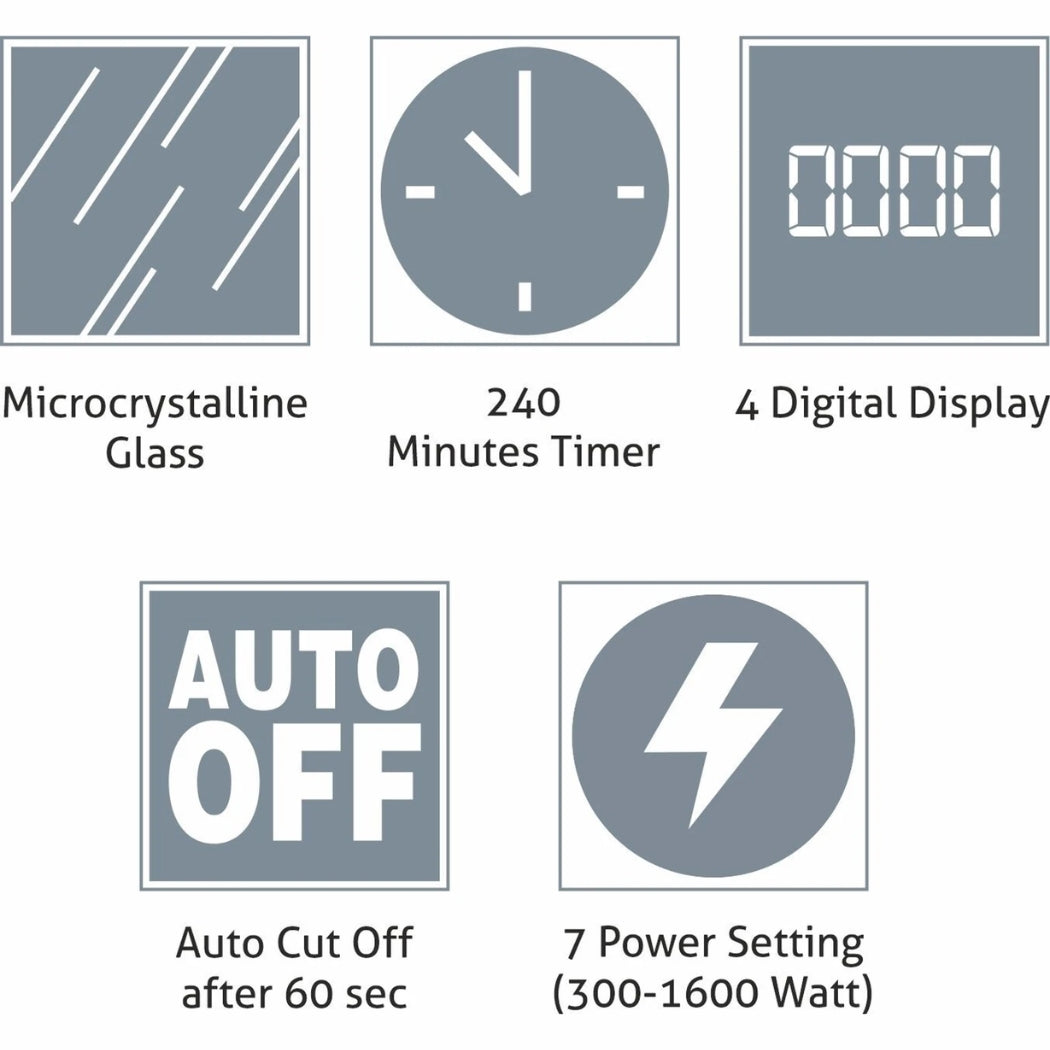 Infrared Cooker Smart Touch Glass