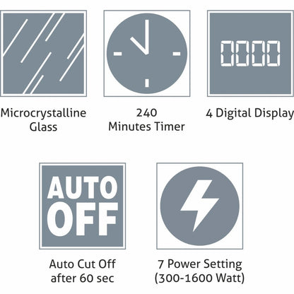 Infrared Cooker Smart Touch Glass