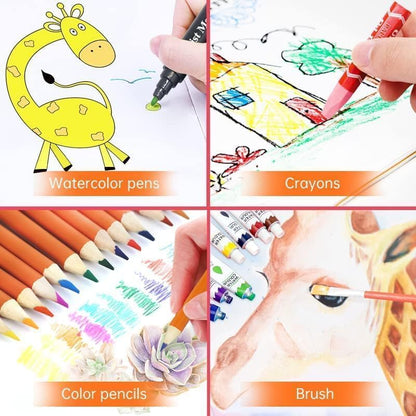WHP™ – 145 Pieces Kids Art Set with Unicorn Case
