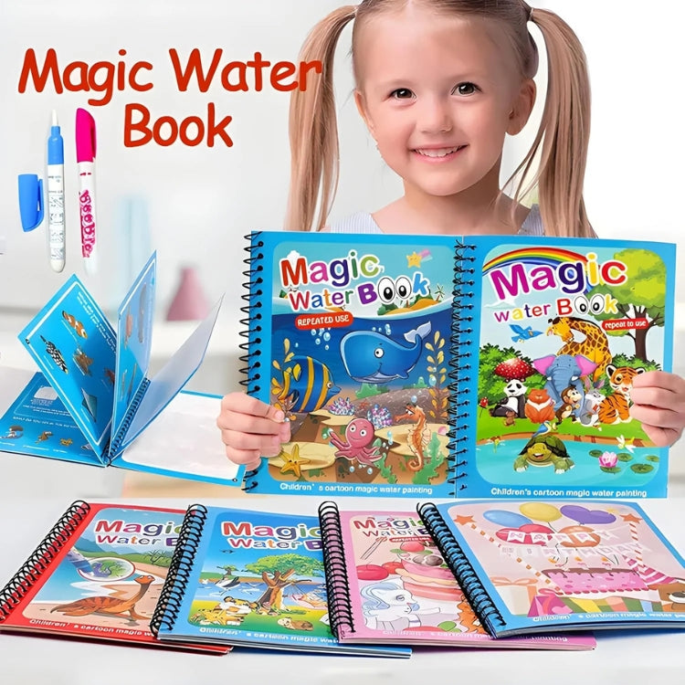 WHP™ – Re-Usable Magic Coloring Water Book with Magic Pen