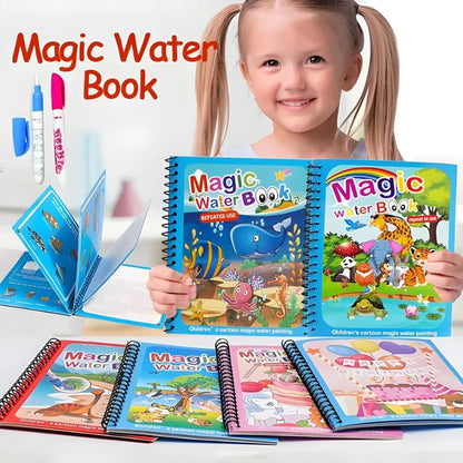 WHP™ – Re-Usable Magic Coloring Water Book with Magic Pen