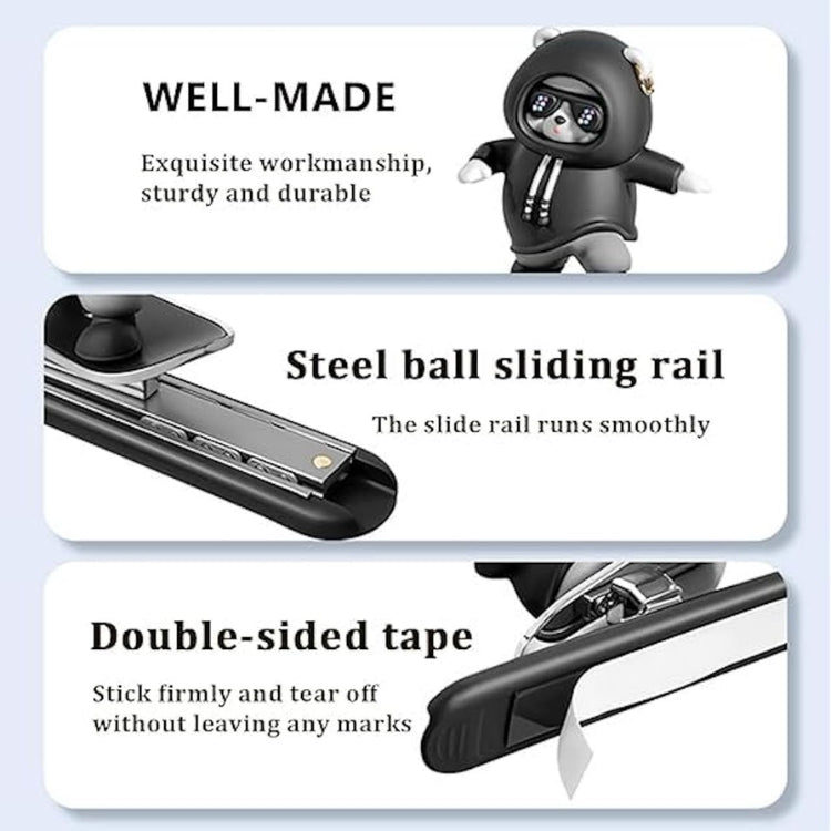 Skateboarding Panda Car Dashboard Toy