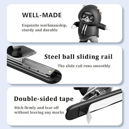 Skateboarding Panda Car Dashboard Toy