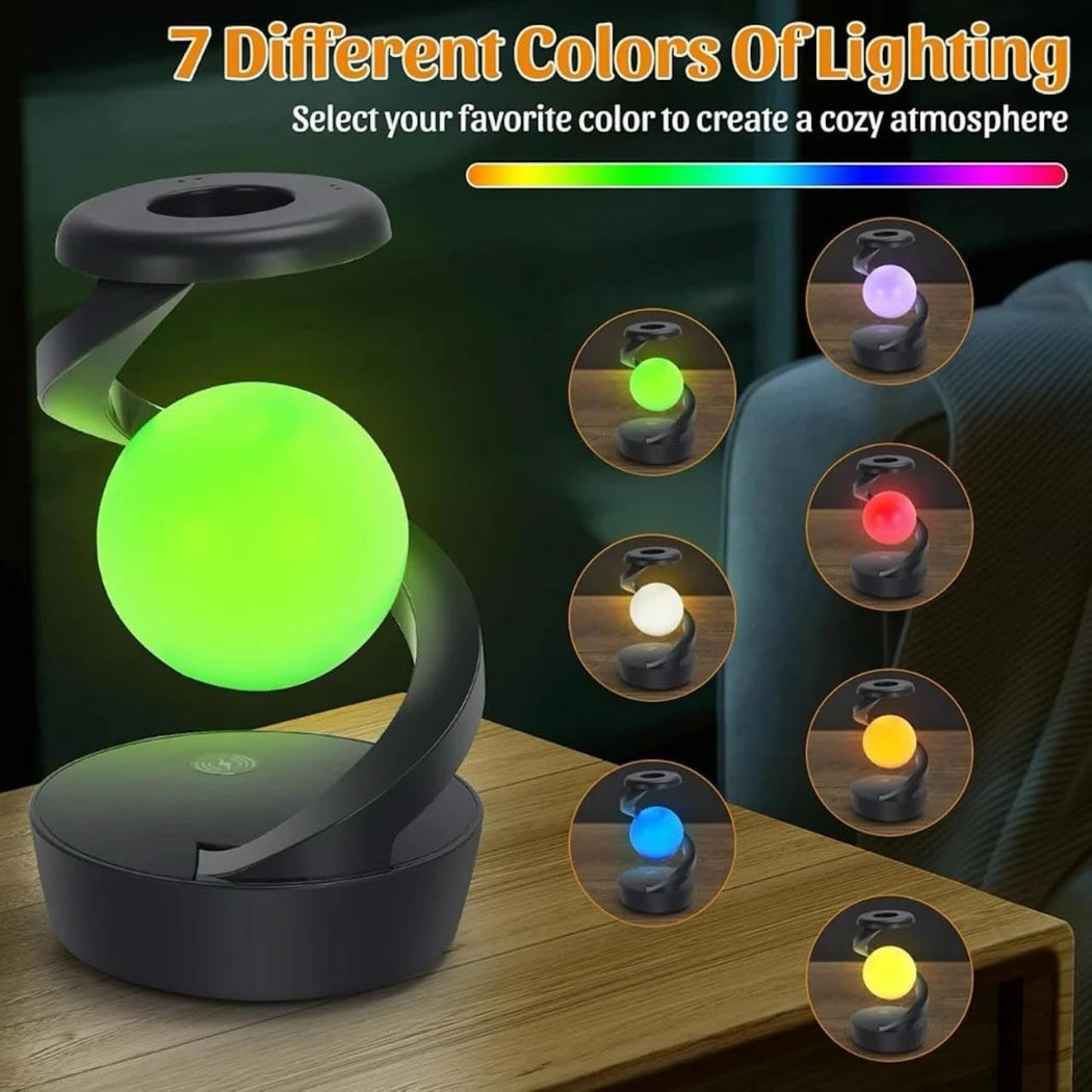 RGB Rotating Moon Levitation Table Lamp