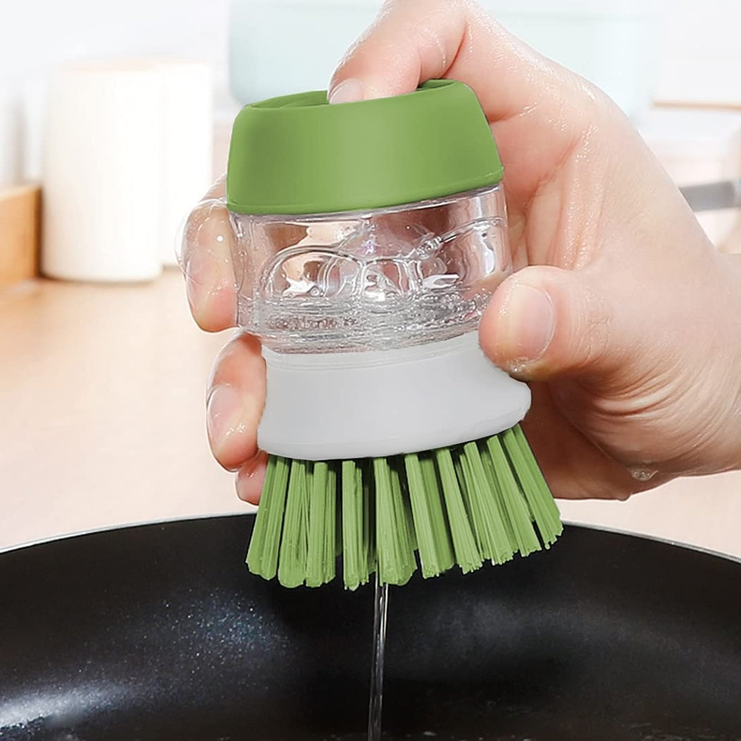 Soap Dispensing Dish Brush Set (Pack of 2)