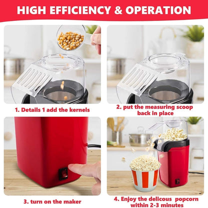 Hot Air Popcorn Popper Machine
