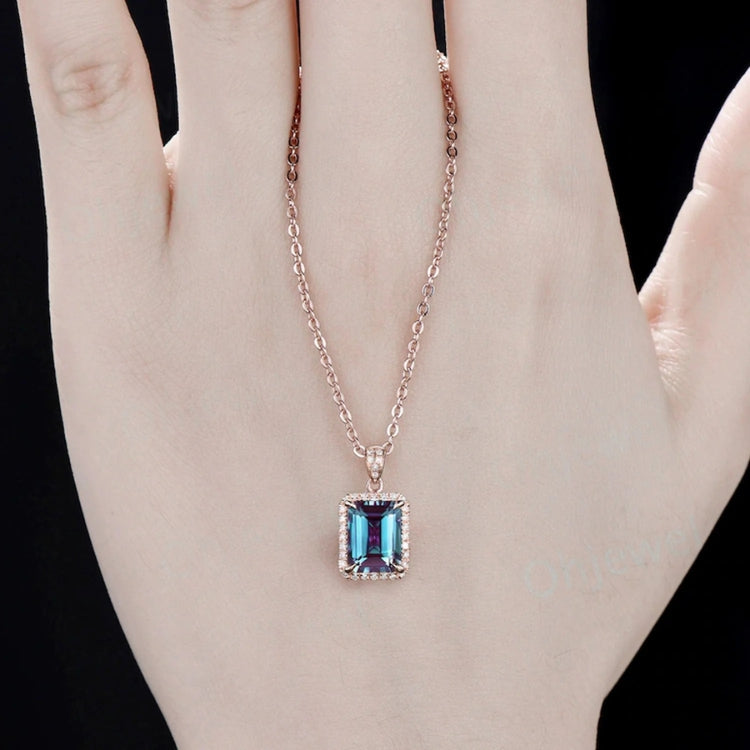 WHP™ – Stone Pendant Necklace Chain Set With Earrings