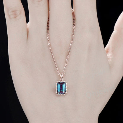 WHP™ – Stone Pendant Necklace Chain Set With Earrings