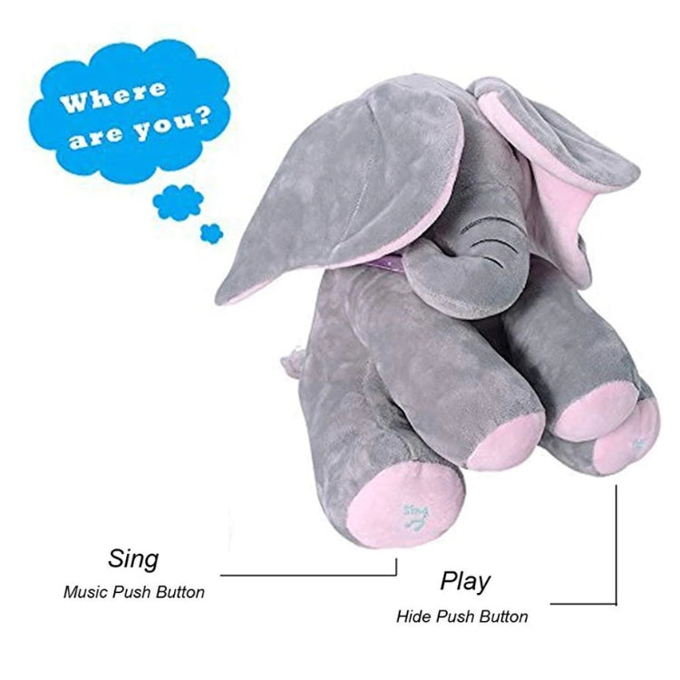 WHP™ – Peekaboo Interactive Stuffed Elephant Toy