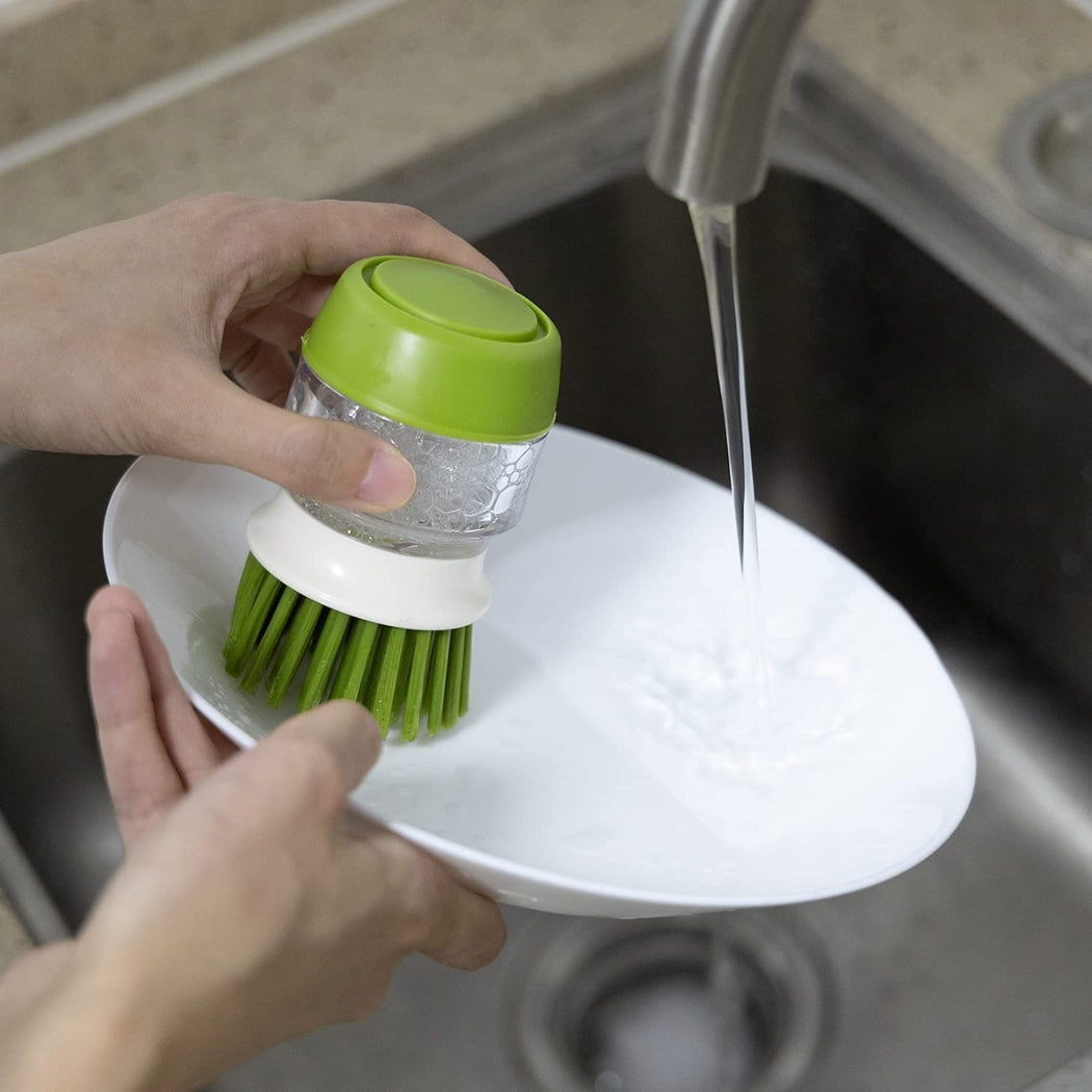 Soap Dispensing Dish Brush Set (Pack of 2)