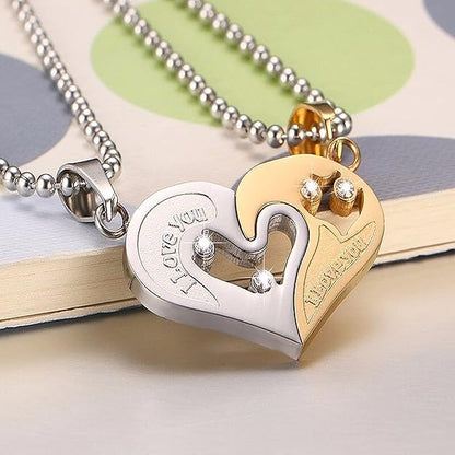 WHP™ – Heart-Shaped Couple Pendant Set