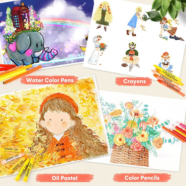 WHP™ – 145 Pieces Kids Art Set with Unicorn Case