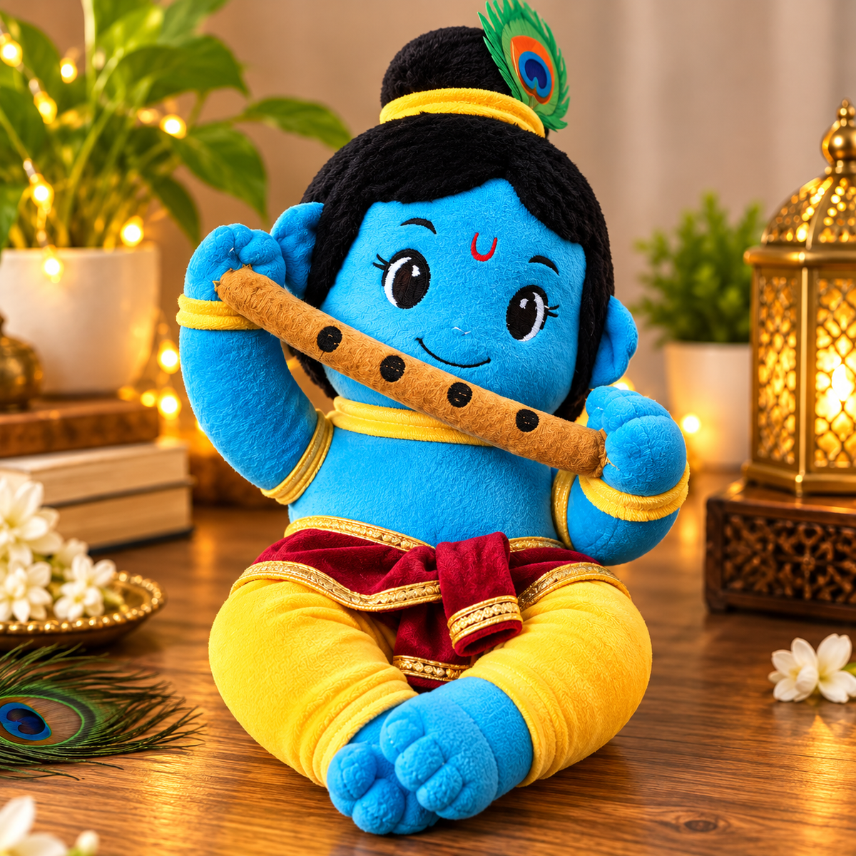 Baby Krishna 3 Mantra Voice Plush Toy