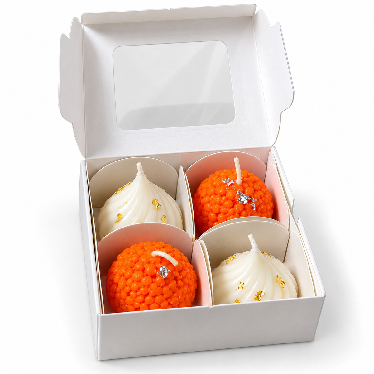 Laddoo Festive Candle Gift Set of 4