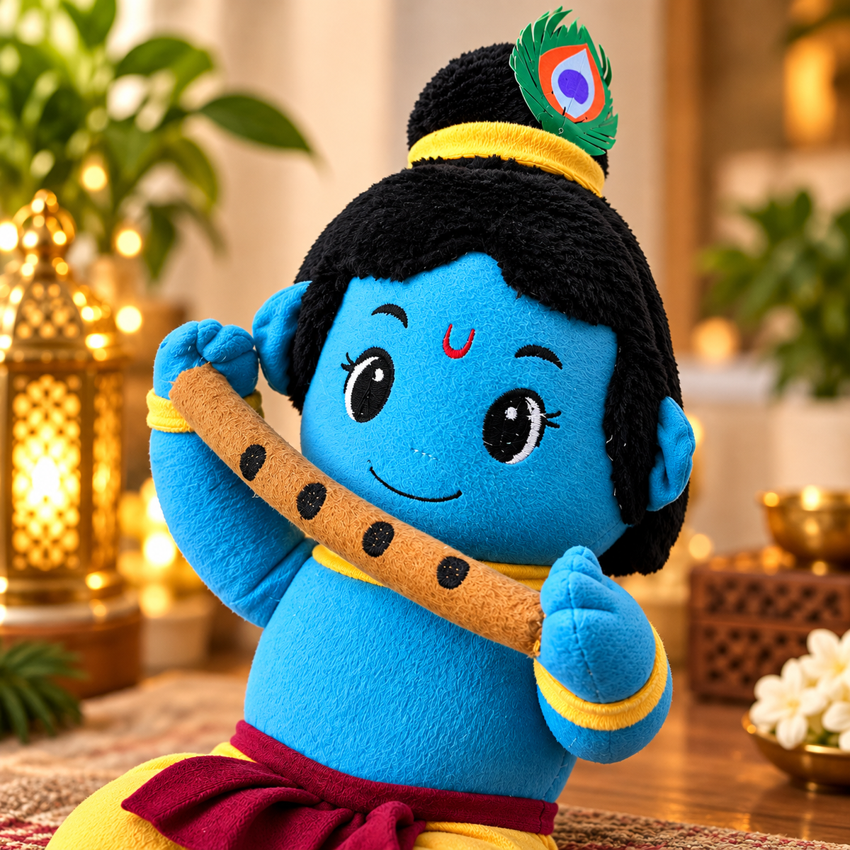 Baby Krishna 3 Mantra Voice Plush Toy