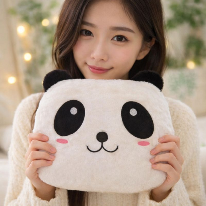 Panda Night Light Plush Pillow