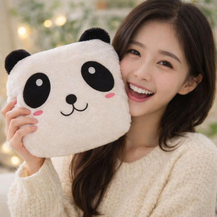 Panda Night Light Plush Pillow
