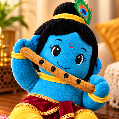 Baby Krishna 3 Mantra Voice Plush Toy
