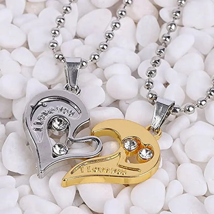 WHP™ – Heart-Shaped Couple Pendant Set