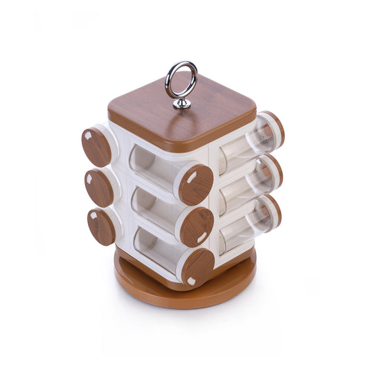 WHP ™ – 12-jar Revolving Spice Rack Masala Box