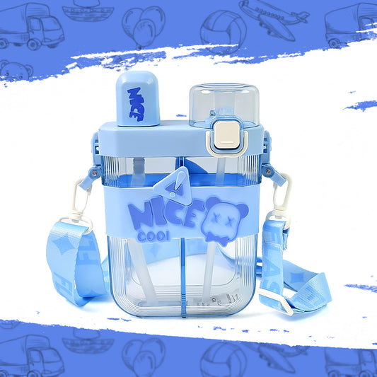 WHP ™ – Dual Compartment Water Bottle With Straw